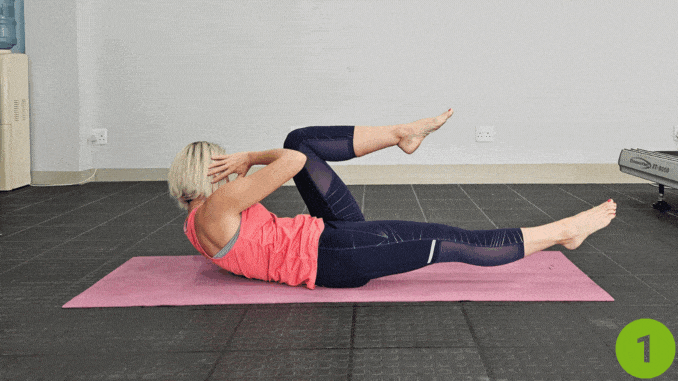 5. Bicycle Crunches
